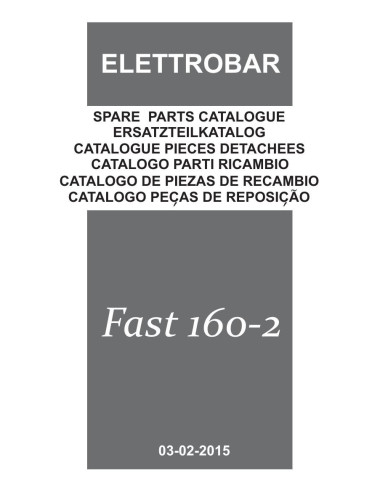 Pièces détachées ELETTROBAR FAST160-2D Annee 02-2015 