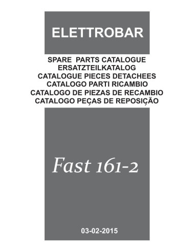 Pièces détachées ELETTROBAR FAST161-2 Annee 02-2015 400-50-3N 