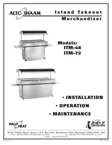 Pièces détachées ALTO-SHAAM ITM-48 - ALTO-SHAAM ITM-48 - Alto-Shaam