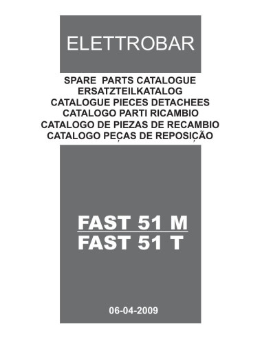 Pièces détachées ELETTROBAR FAST51M Annee 04-2009 