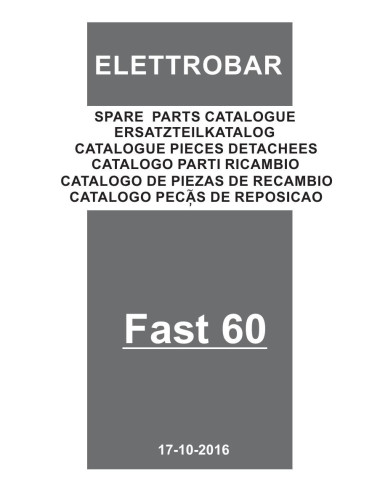 Pièces détachées ELETTROBAR FAST60D Annee 10-2016 400-50-3N 