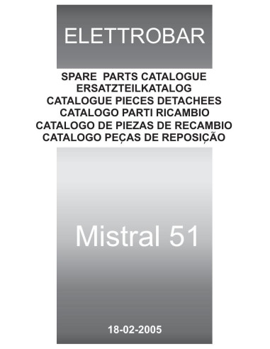 Pièces détachées ELETTROBAR MISTRAL51 Annee 02-2005 