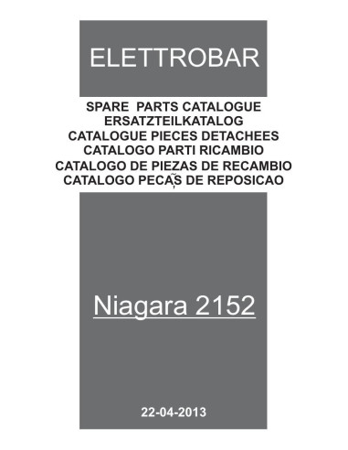 Pièces détachées ELETTROBAR NIAGARA2152 Annee 04-2013 