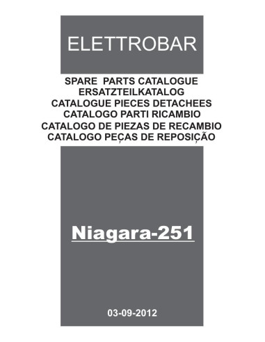 Pièces détachées ELETTROBAR NIAGARA251 Annee 09-2012 