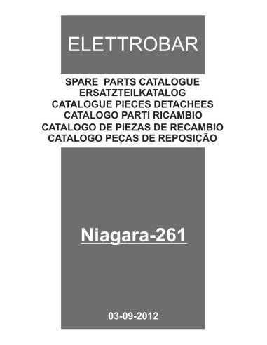 Pièces détachées ELETTROBAR NIAGARA261HPDP Annee 09-2012 400-50-3N 