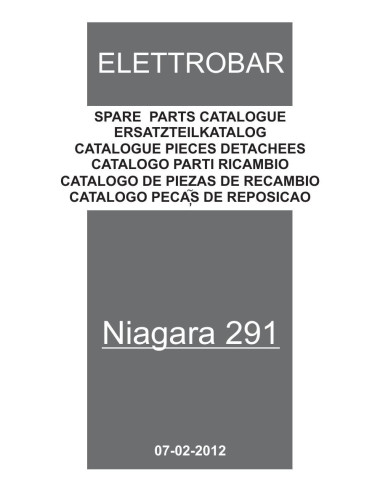 Pièces détachées ELETTROBAR NIAGARA291 Annee 02-2012 