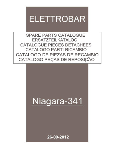 Pièces détachées ELETTROBAR NIAGARA341 Annee 09-2012 