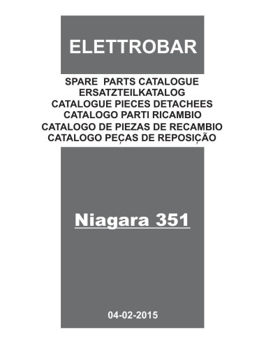 Pièces détachées ELETTROBAR NIAGARA351 Annee 02-2015 400-50-3N 