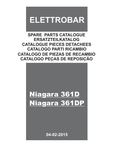 Pièces détachées ELETTROBAR NIAGARA361D Annee 02-2015 400-50-3N 