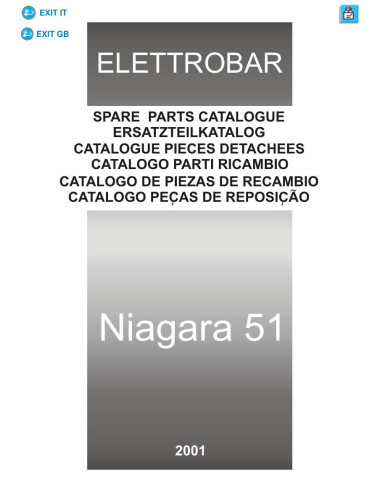 Pièces détachées ELETTROBAR NIAGARA51 Annee 2001 