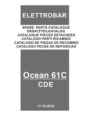 Pièces détachées ELETTROBAR OCEAN61CDE Annee 10-2016 