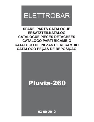 Pièces détachées ELETTROBAR PLUVIA260 Annee 09-2012 