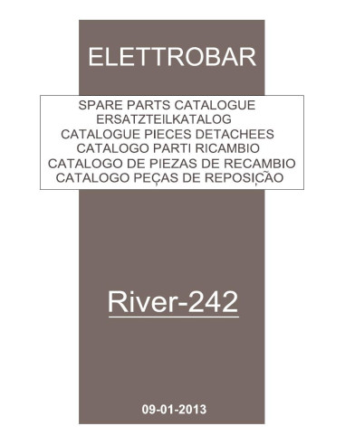 Pièces détachées ELETTROBAR RIVER242 Annee 01-2013 