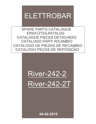 Pièces détachées ELETTROBAR RIVER242-2 Annee 02-2015 