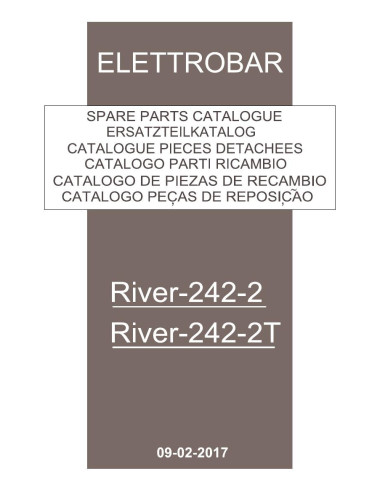 Pièces détachées ELETTROBAR RIVER242-2T Annee 02-2017 