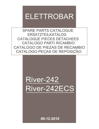 Pièces détachées ELETTROBAR RIVER242ECS Annee 12-2010 