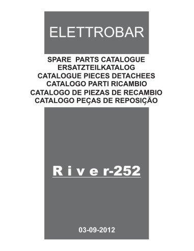 Pièces détachées ELETTROBAR RIVER252ECS Annee 09-2012 