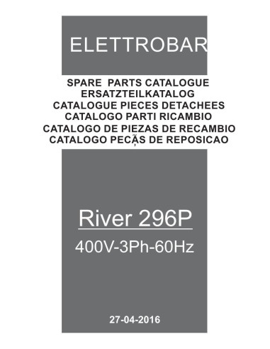 Pièces détachées ELETTROBAR RIVER296P Annee 04-2016 