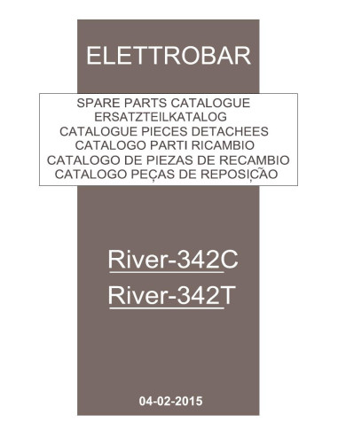 Pièces détachées ELETTROBAR RIVER342 Annee 02-2015 