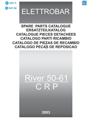 Pièces détachées ELETTROBAR RIVER50CRP Annee 2003 