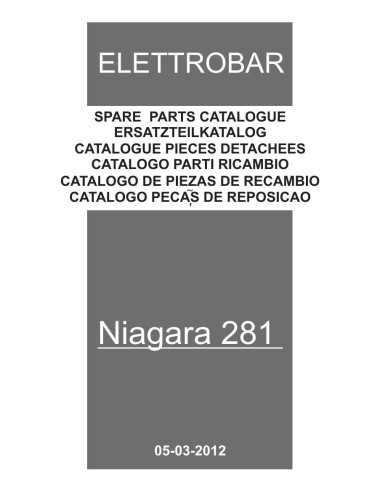 Pièces détachées ELETTROBAR NIAGARA281 Annee 03-2012 