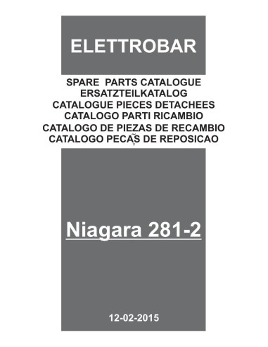 Pièces détachées ELETTROBAR NIAGARA281-2 Annee 02-2015 