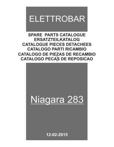 Pièces détachées ELETTROBAR NIAGARA283 Annee 02-2015 