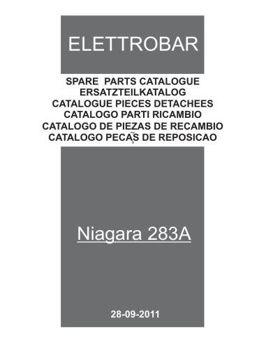 Pièces détachées ELETTROBAR NIAGARA283A Annee 09-2011 