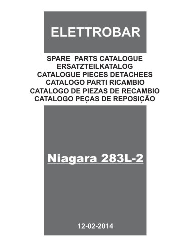 Pièces détachées ELETTROBAR NIAGARA283L-2 Annee 02-2014 