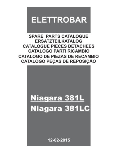 Pièces détachées ELETTROBAR NIAGARA381L Annee 02-2015 