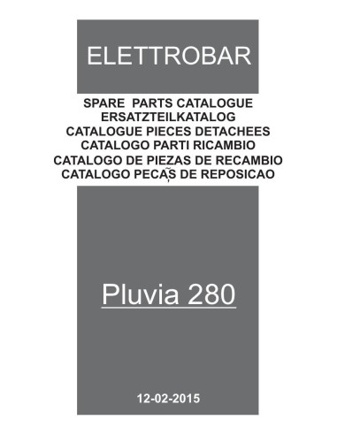 Pièces détachées ELETTROBAR PLUVIA280 Annee 02-2015 