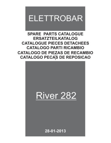 Pièces détachées ELETTROBAR RIVER282 Annee 02-2015 