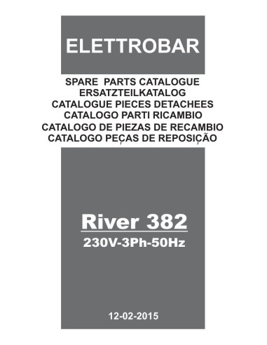 Pièces détachées ELETTROBAR RIVER382 Annee 02-2015 230V-3-50Hz 