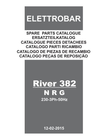 Pièces détachées ELETTROBAR RIVER382NRG Annee 02-2015 230-3-50Hz 