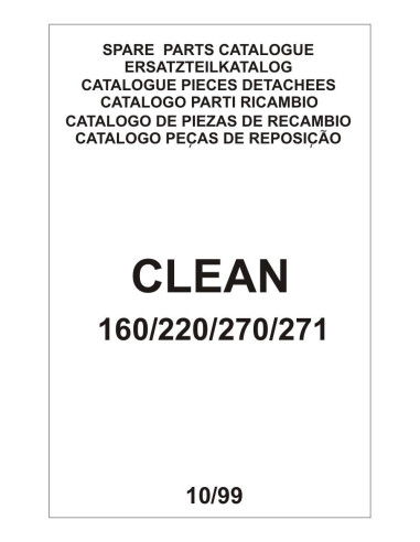 Pièces détachées ELETTROBAR CLEAN160 Annee 10-1999 