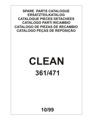 Pièces détachées ELETTROBAR CLEAN361 Annee 10-1999 