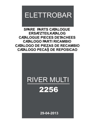 Pièces détachées ELETTROBAR RIVERMULTI2256 Annee 04-2013 