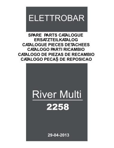 Pièces détachées ELETTROBAR RIVERMULTI2258 Annee 04-2013 