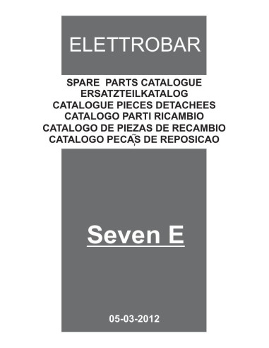 Pièces détachées ELETTROBAR SEVEN E Annee 03-2012 