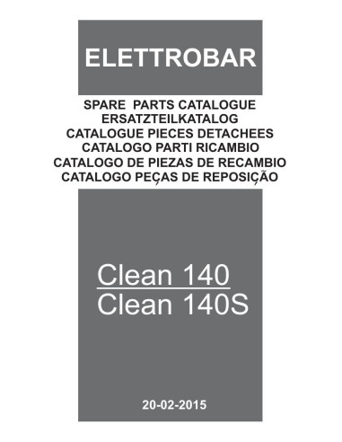 Pièces détachées ELETTROBAR CLEAN140 Annee 02-2015 230-50-1N 