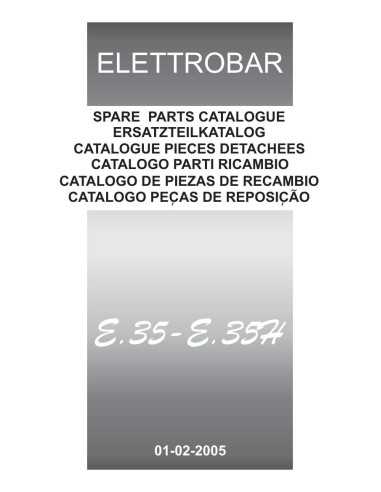 Pièces détachées ELETTROBAR E35 Annee 02-2005 