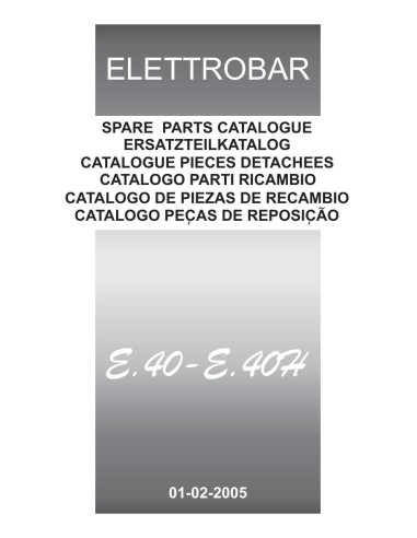 Pièces détachées ELETTROBAR E40 Annee 02-2005 