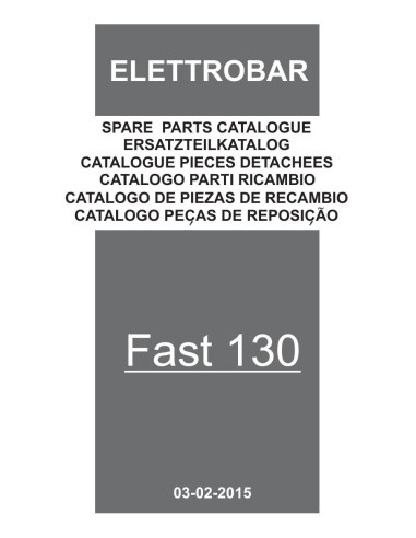 Pièces détachées ELETTROBAR FAST130 Annee 02-2015 230-50-1 