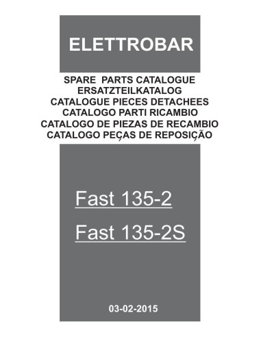 Pièces détachées ELETTROBAR FAST135-2 Annee 02-2015 