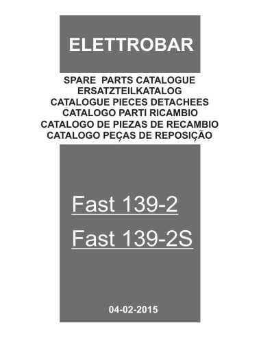 Pièces détachées ELETTROBAR FAST139-2 Annee 02-2015 