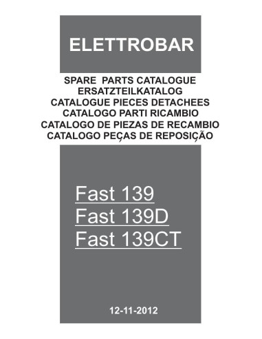 Pièces détachées ELETTROBAR FAST139CT Annee 02-2014 