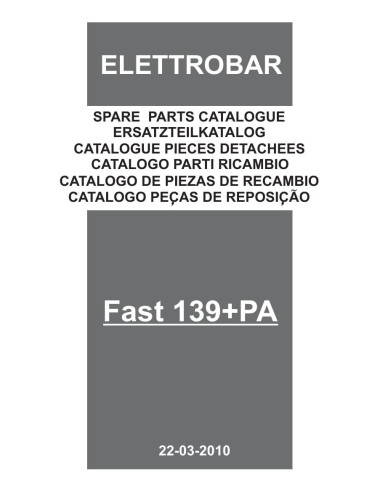 Pièces détachées ELETTROBAR FAST139PA Annee 11-2012 