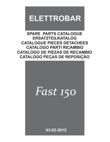 Pièces détachées ELETTROBAR FAST150 Annee 02-2015 230-50-1N 