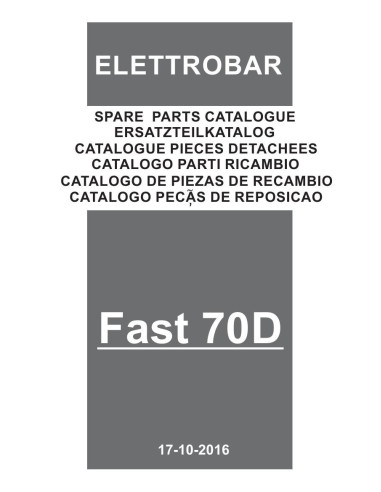 Pièces détachées ELETTROBAR FAST70D Annee 10-2016 400-50-3N 