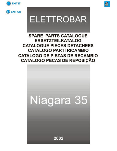 Pièces détachées ELETTROBAR NIAGARA35 Annee 2002 